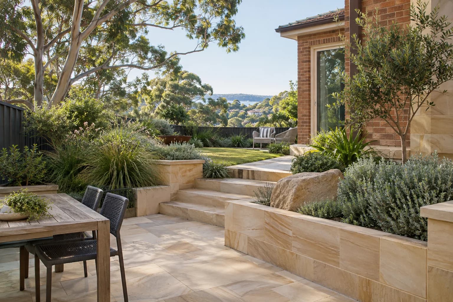 Illustrative outdoor living setting in Sydney